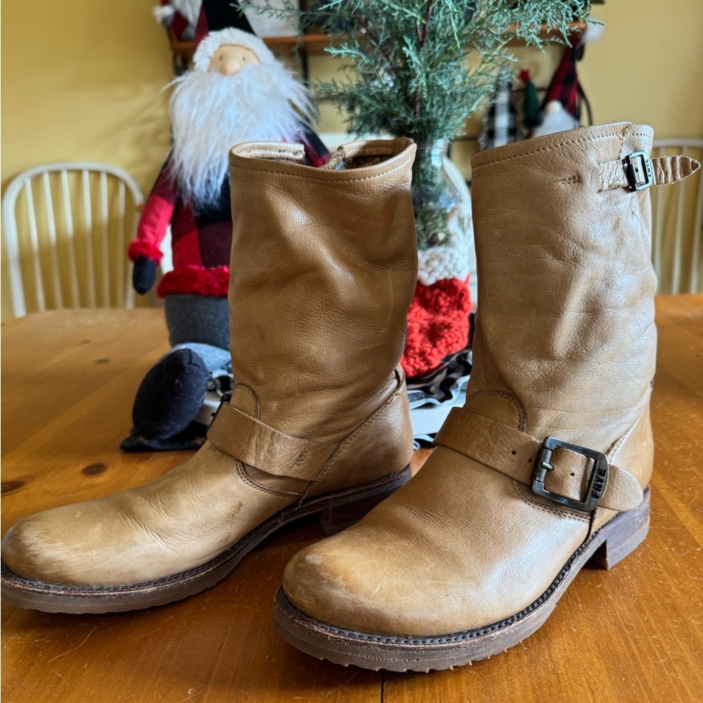 Frye Tan Leather Boots